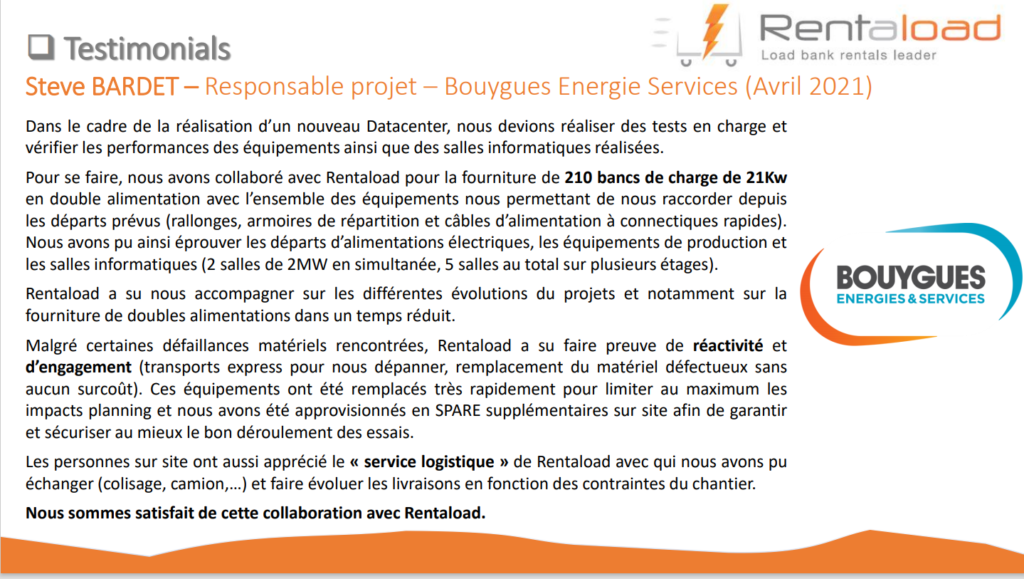 témoignage client rentaload